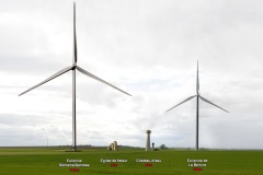Eoliennes-église